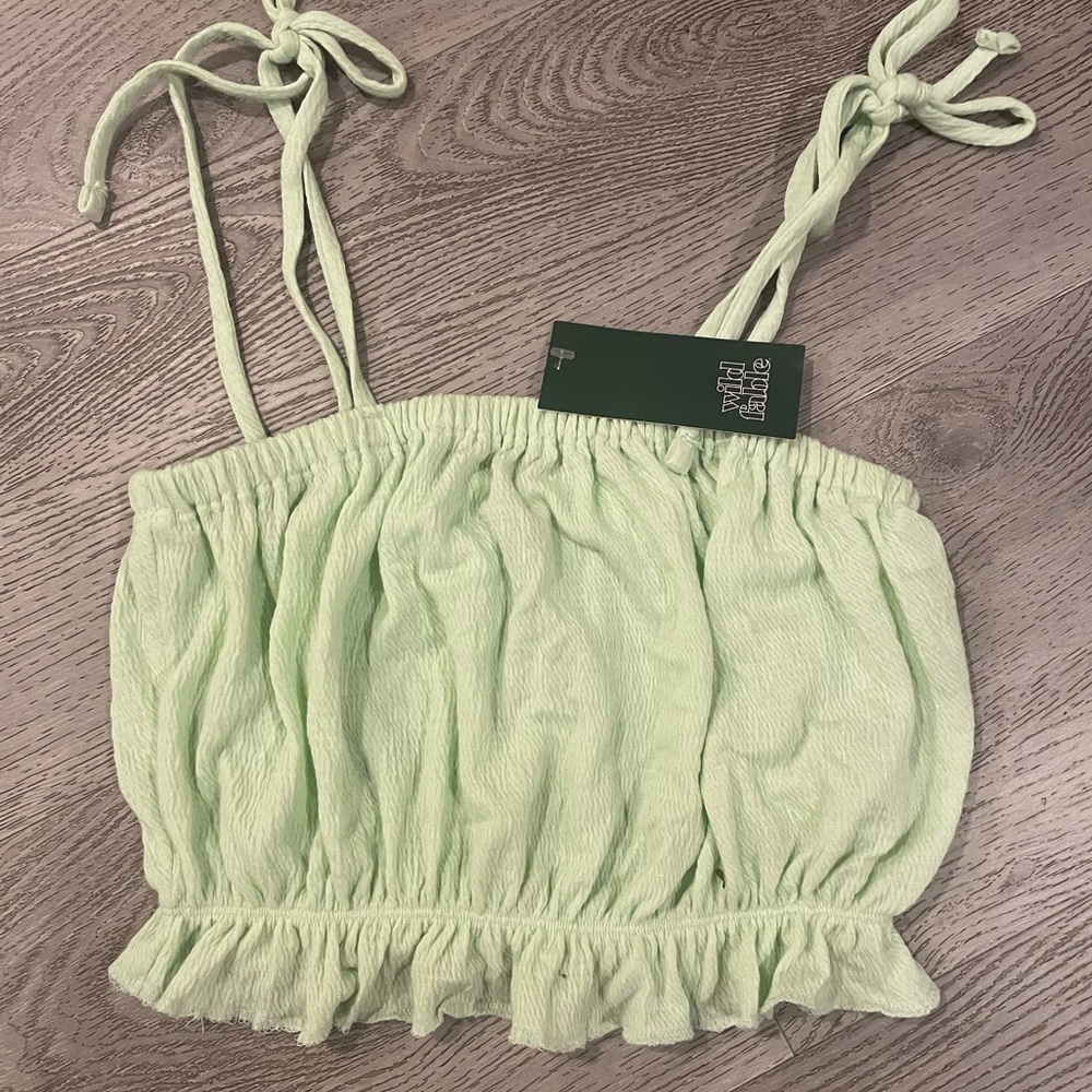 Green Wild Fable Crop Top